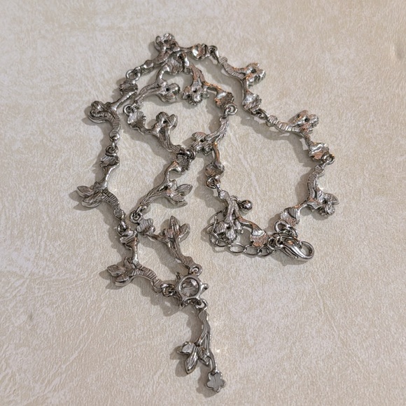 Silver and Aurora Borealis Liz Claiborne Bracelet and Necklace - Picture 7 of 8